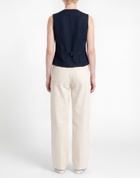 Officine Générale Womens Tailored Vest in Blue