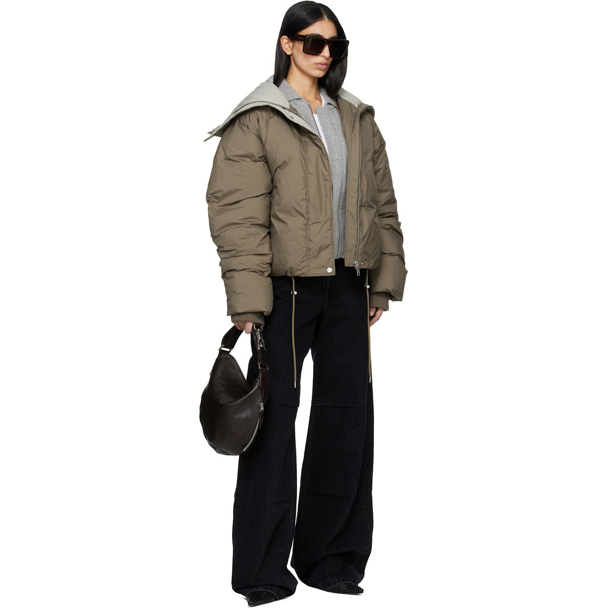 Entire Studios Taupe Kelly Down Jacket