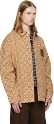 Casablanca Beige Monogram Workwear Jacket