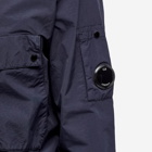 C.P. Company Men's Flatt Nylon Zip Overshirt in Total Eclipse