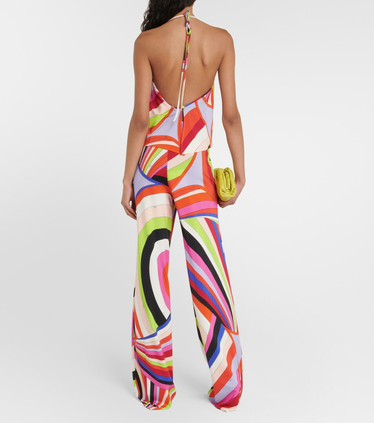 Pucci Printed cowl neck camisole