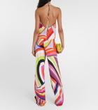 Pucci Printed cowl neck camisole