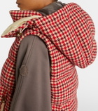 Moncler Niverolle checked wool-blend down vest