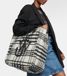 JW Anderson Belt checked tote bag