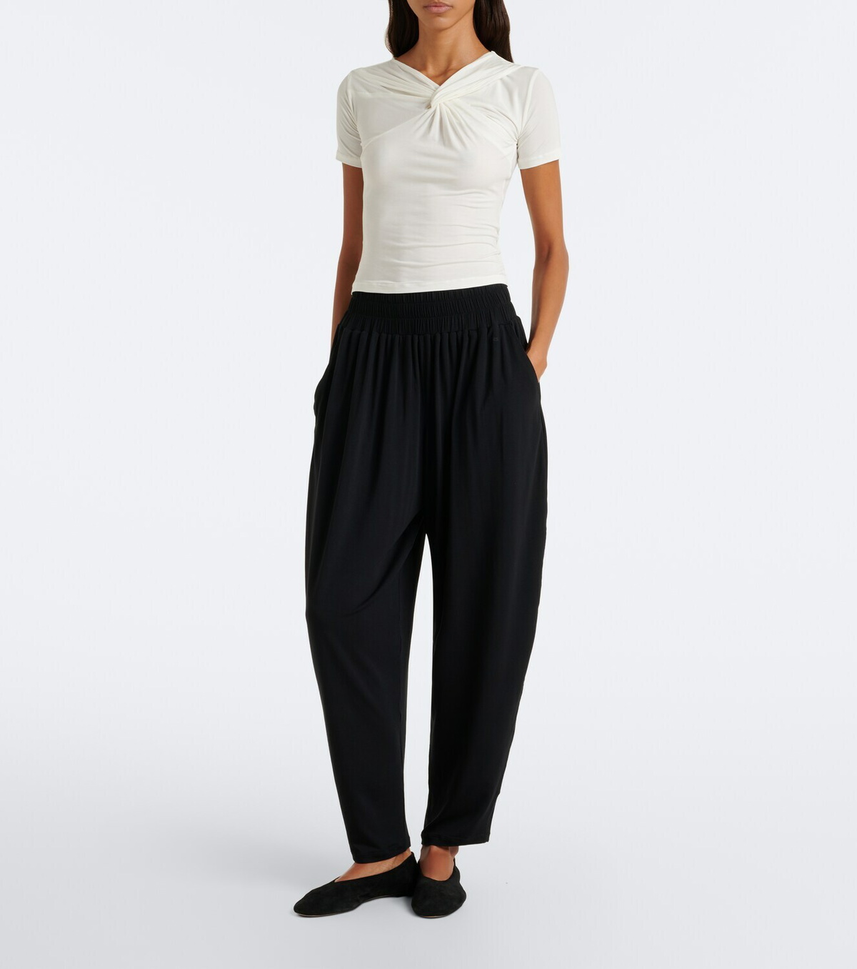 Eres Anna gathered jersey T-shirt