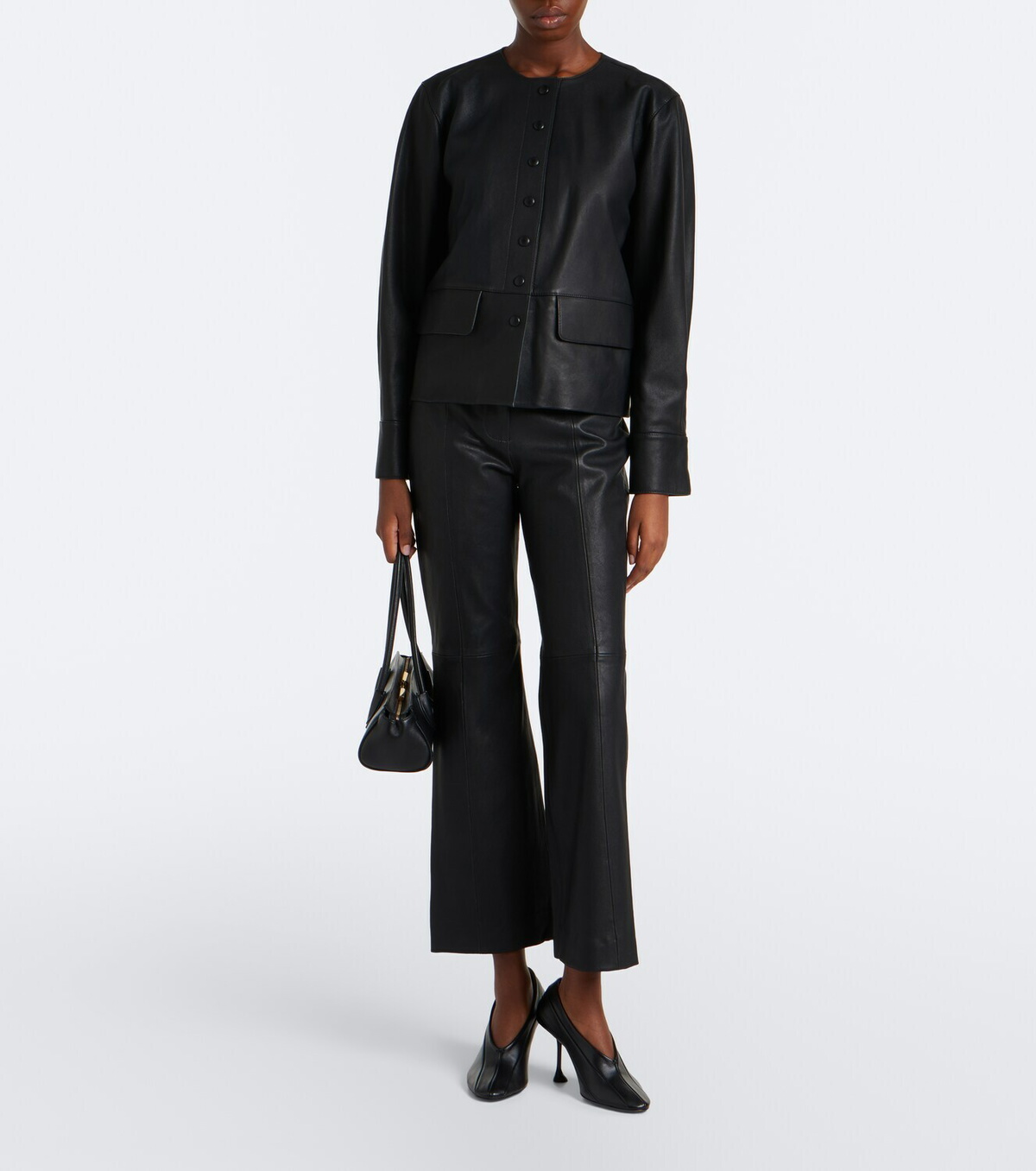 Proenza Schouler White Label Isadora leather flared pants