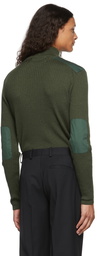 Han Kjobenhavn Green Rib Quarter-Zip Sweater