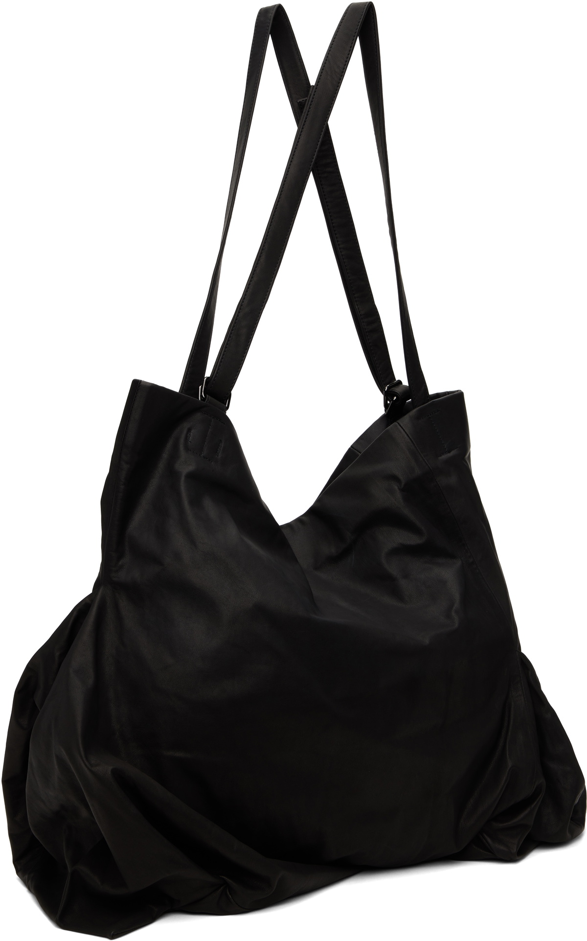YOHJI YAMAMOTO Black Unevenness Tote Yohji Yamamoto