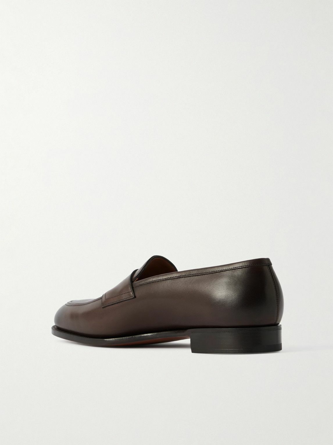 Edward Green - Piccadilly Leather Penny Loafers - Brown