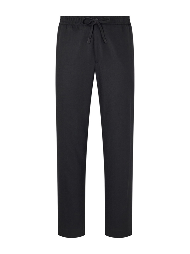 Photo: Canali - Straight-Leg Wool-Blend Trousers - Black