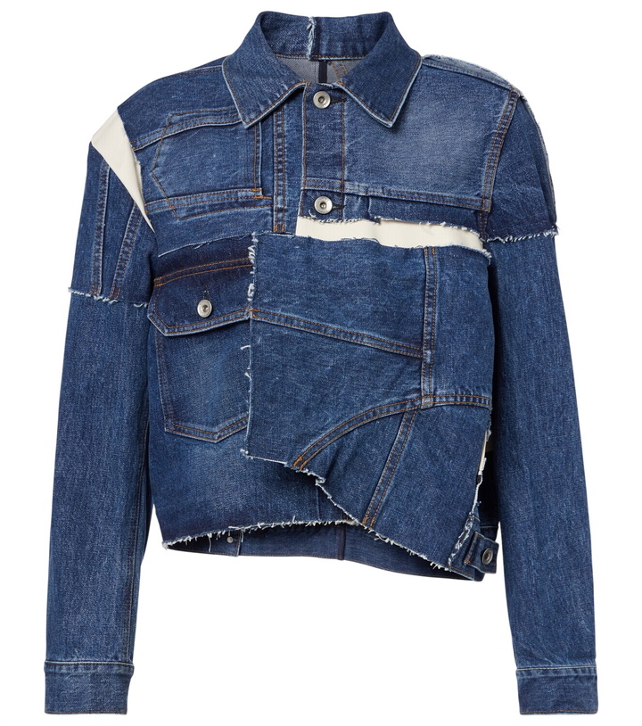 Photo: Sacai Patchwork denim jacket