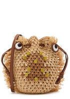 Anya Hindmarch Creature Leather and Raffia Cross-body bag - Brown - One Size
