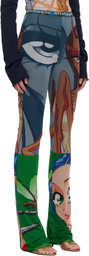 Ottolinger Blue & Green Mesh Lounge Pants