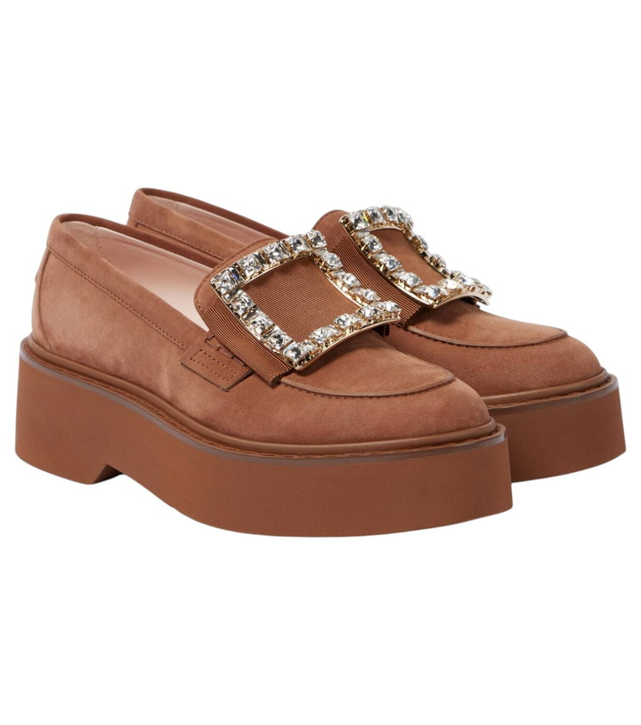 Photo: Roger Vivier Viv' Rangers patent leather platform loafers