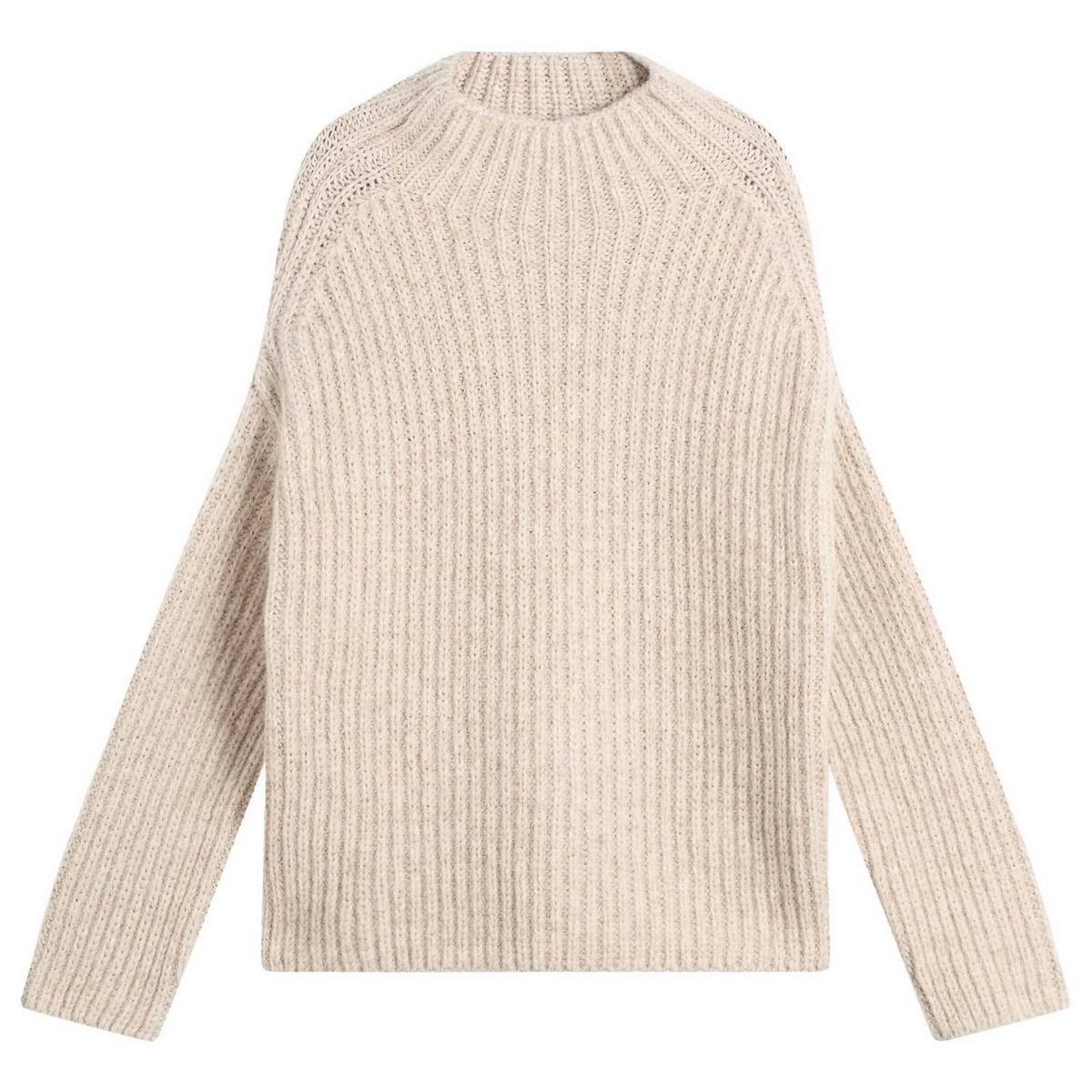 Closed Women's High Neck Sweatshirt in Slit Grey