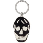 Alexander McQueen Black and White Skull Keychain