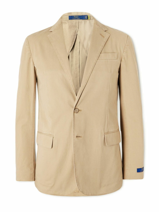 Photo: Polo Ralph Lauren - Slim-Fit Cotton-Blend Suit Jacket - Neutrals