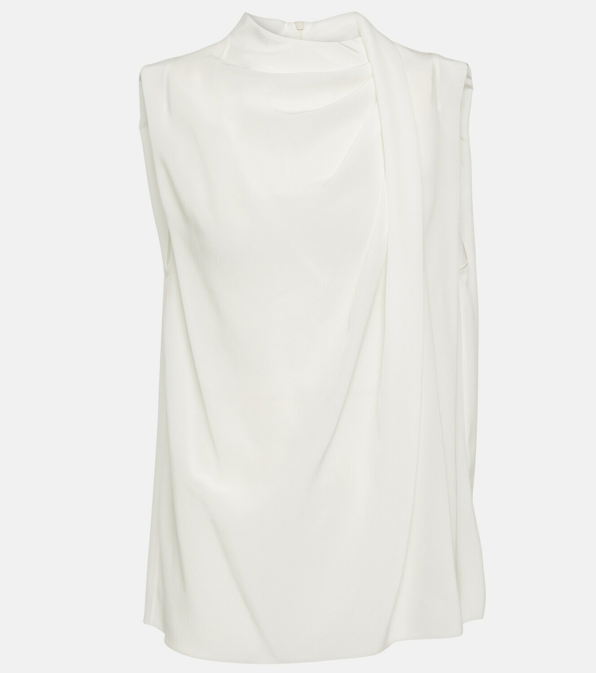 Brunello Cucinelli High-neck silk top