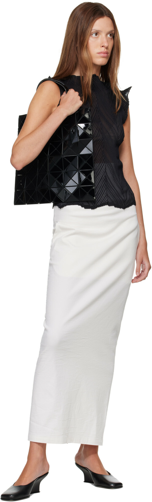 BAO BAO ISSEY MIYAKE Black Lucent Tote