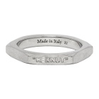 Off-White Silver Small Hexnut Ring