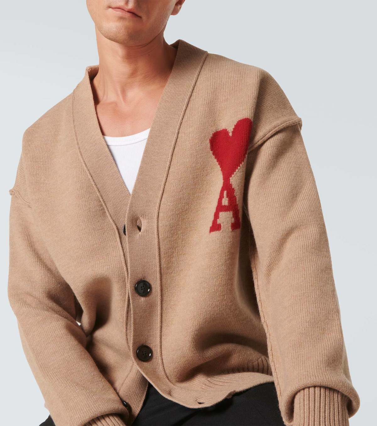 Ami Paris Ami de Cœur wool cardigan AMI
