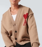 Ami Paris Ami de Cœur wool cardigan