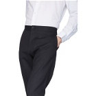 Daniel W. Fletcher Navy Split Hem Tailored Trousers