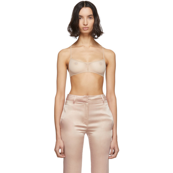 Photo: Ann Demeulemeester Beige Soft Tulle Bralette