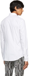 Moschino White Double Question Mark Shirt