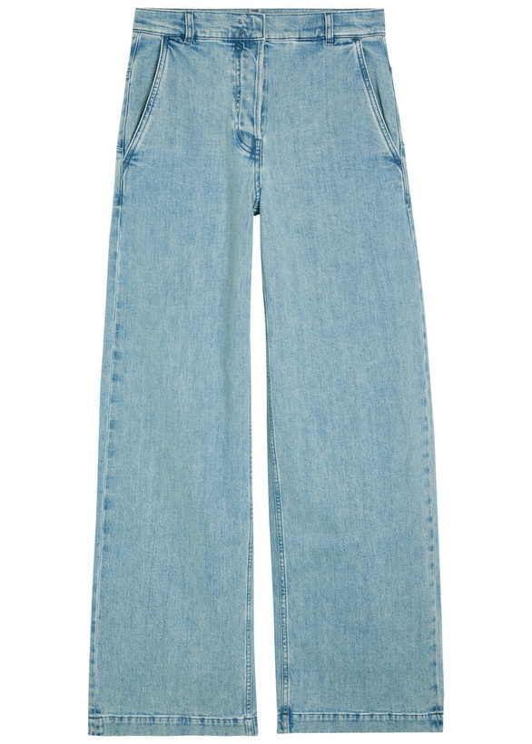 Photo: Another Tomorrow Wide-leg Jeans Light Blue
