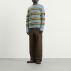 Dries Van Noten Men's Master Boucle Stripe Jumper in Light Blue