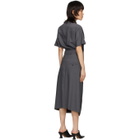 Eftychia Grey Front Slit Dress