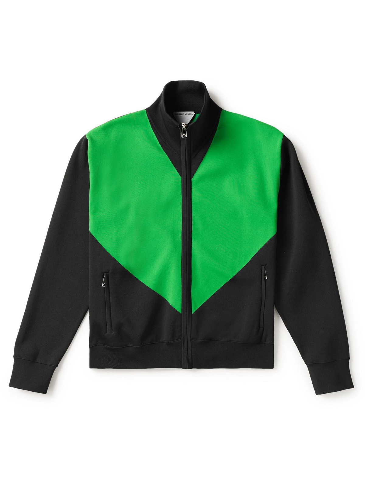 Ferragamo colour-block cropped jacket - Black