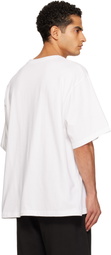 We11done White Cross Necklace T-shirt