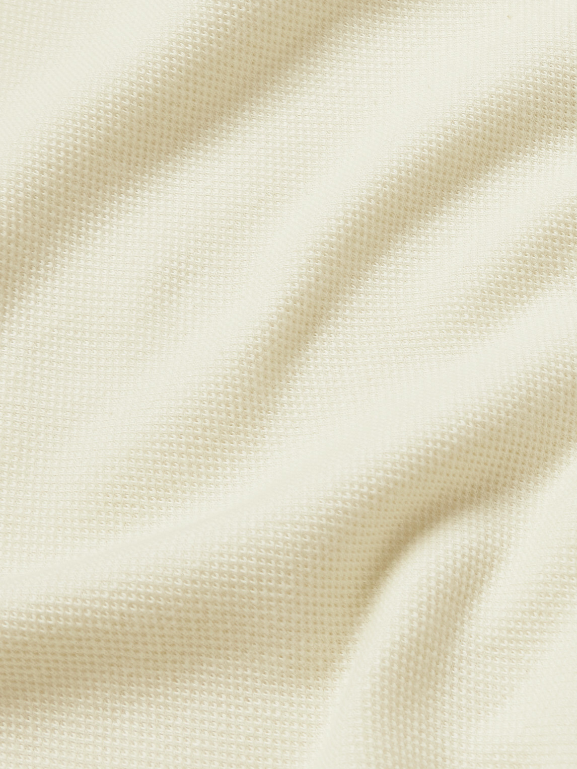 SSAM - Cotton and Silk-Blend Piqué T-Shirt - Neutrals