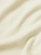 SSAM - Cotton and Silk-Blend Piqué T-Shirt - Neutrals