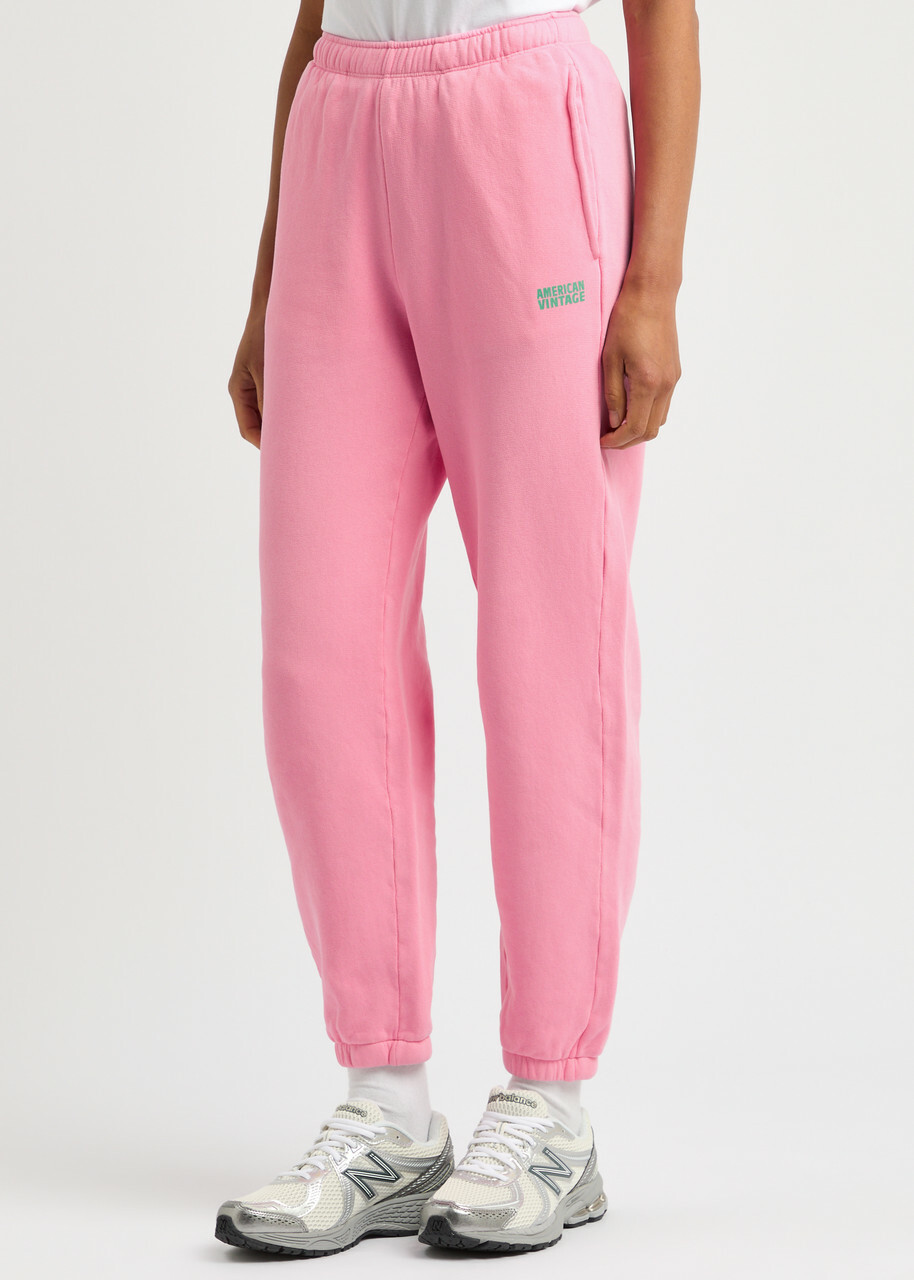American Vintage Izubird Stretch-cotton Sweatpants Pink