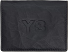 Y-3 Black Leather Card Holder