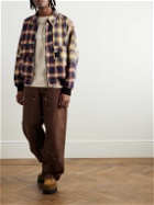 Givenchy - Checked Distressed Cotton-Flannel Bomber Jacket - Multi