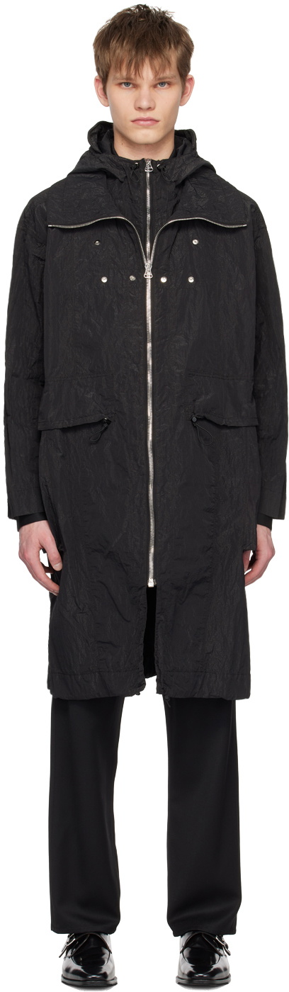 Omar Afridi Black Crinkled Parka