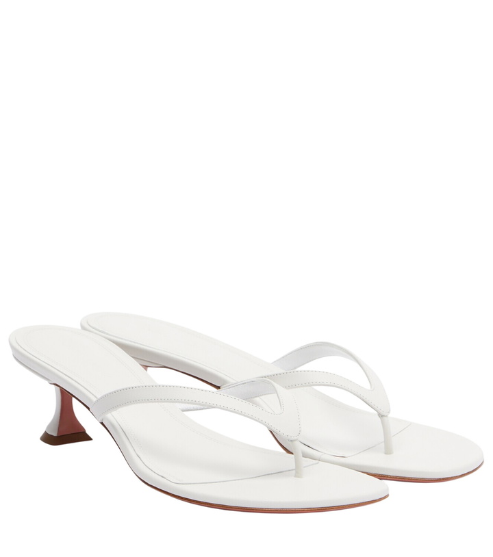Photo: Amina Muaddi Juliette leather thong sandals