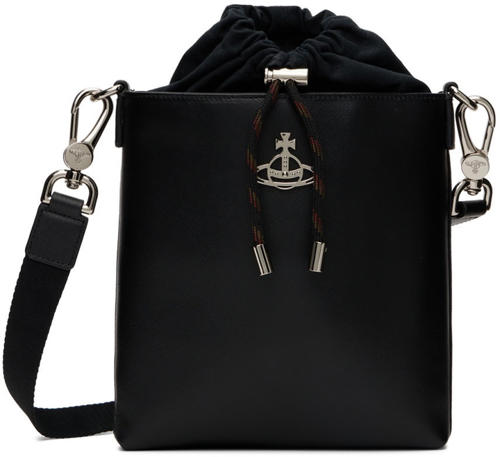 Photo: Vivienne Westwood Black Kent Drawstring Messenger Bag