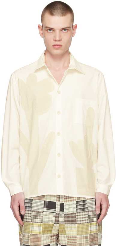 Photo: XENIA TELUNTS White Plant Shirt