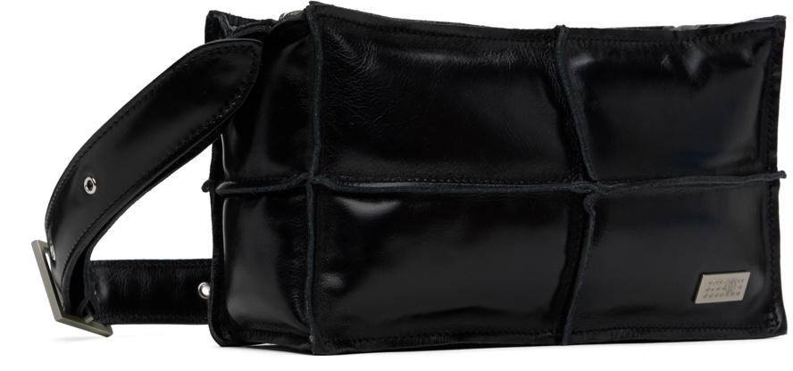 MM6 Maison Margiela Black Numeric Top Handle Mini Bag MM6 MM6 Maison Margiela Black Numeric Top Handle Mini Bag MM6