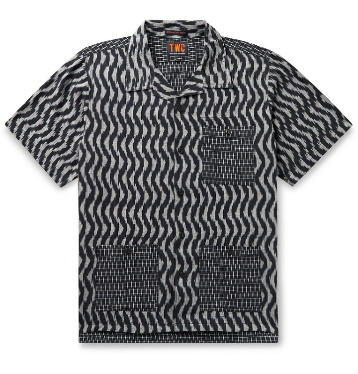 Photo: The Workers Club - Camp-Collar Printed Cotton Shirt - Black