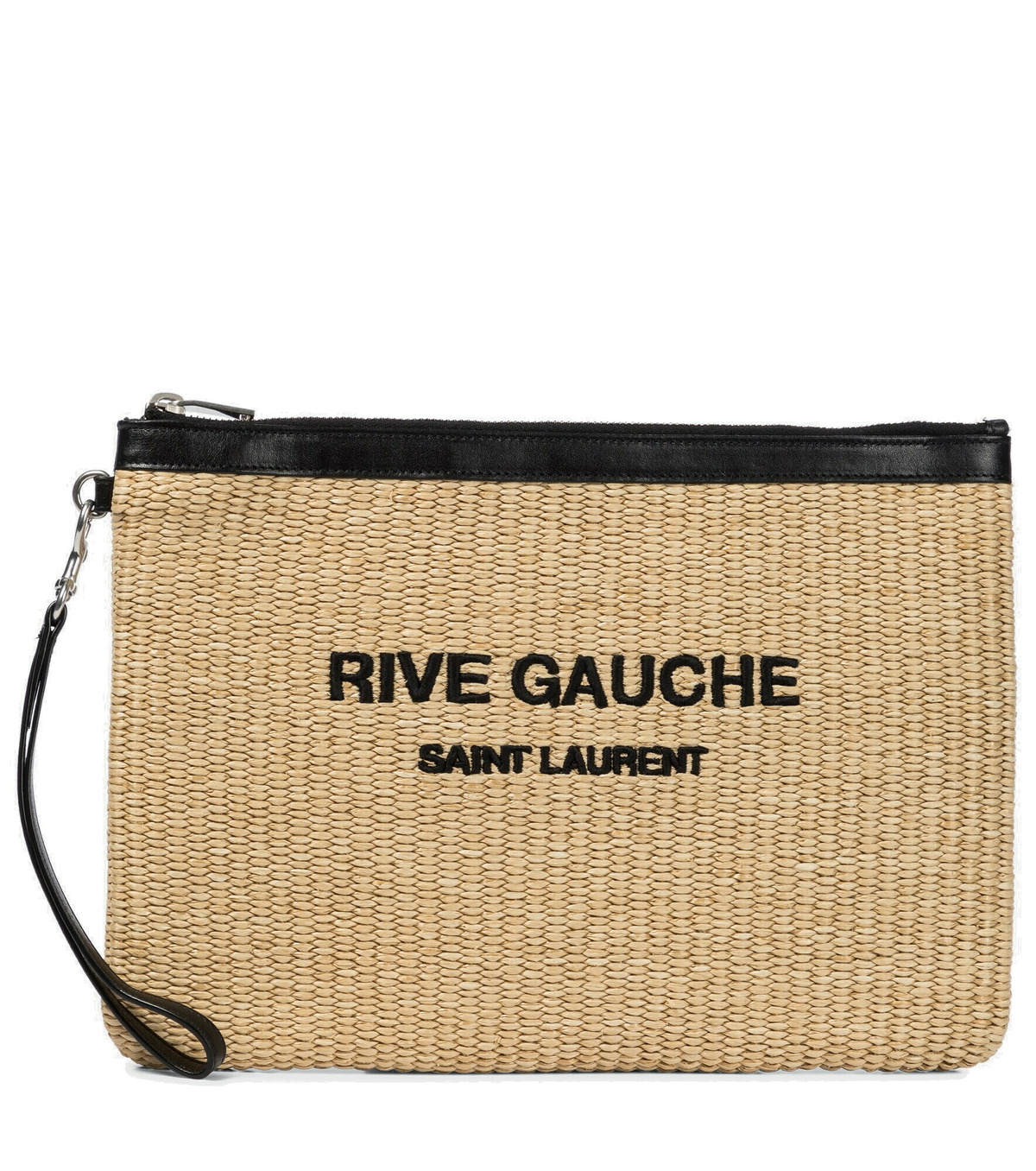 Saint Laurent - Rive Gauche raffia pouch Saint Laurent