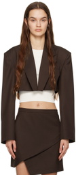 DRAE Brown Cropped Blazer