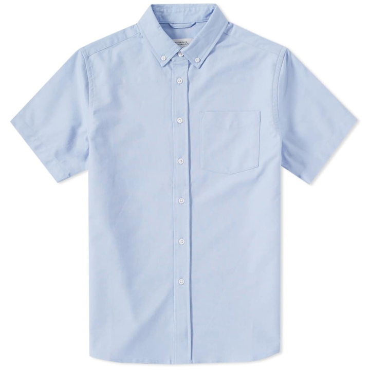 Photo: Saturdays NYC Short Sleeve Esquina Oxford Shirt Blue
