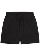 Raith Silvano Crinkled Cotton Shorts Black