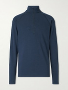 Houdini - Desoli Solid Merino™ Half-Zip Ski Base Layer - Blue